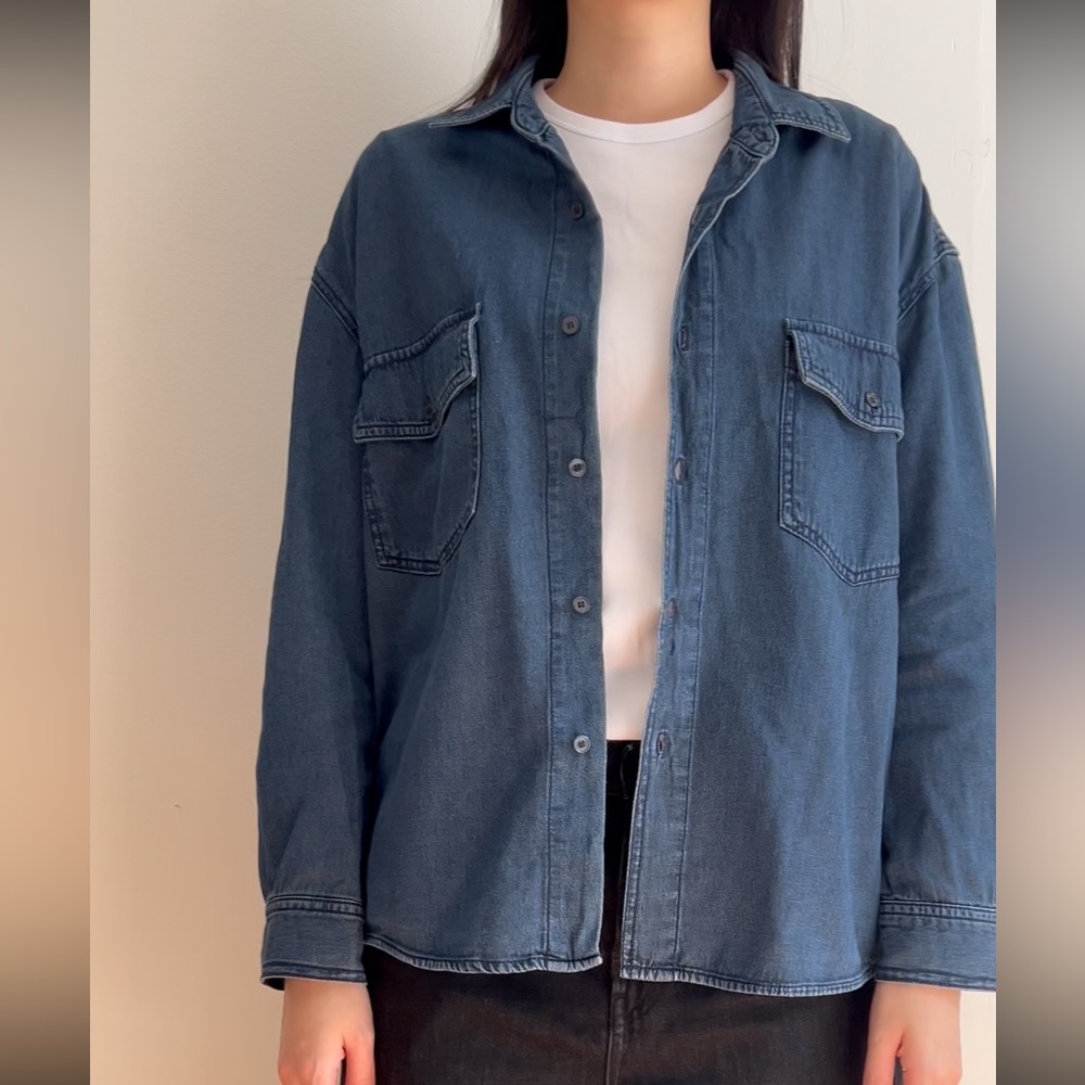 Tomboy Denim Button-Up Shirt